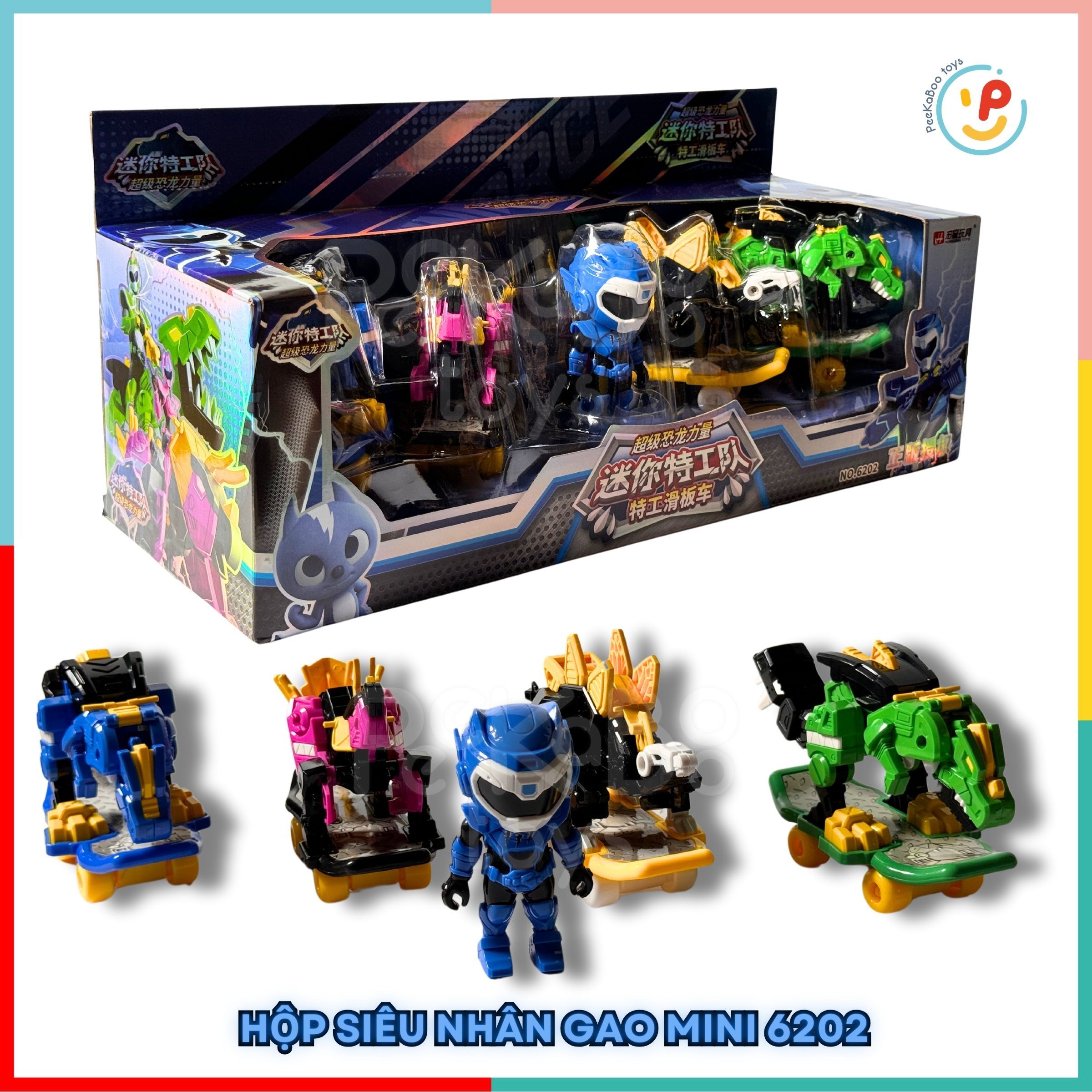Siêu Nhân Gao mini hộp 39cm 6202 Peeabootoys