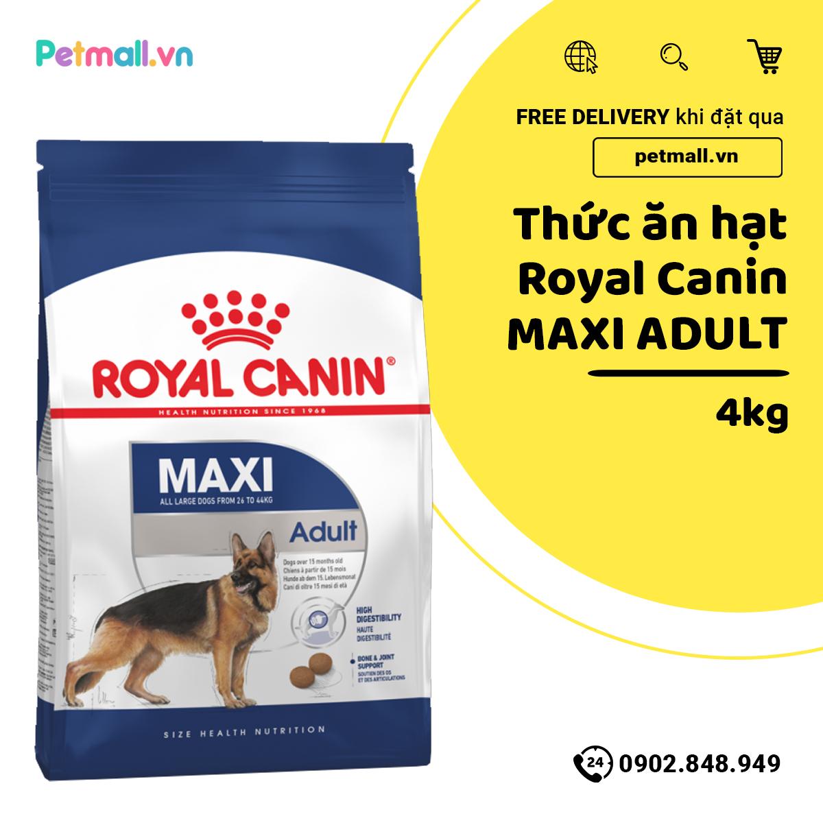 Thức ăn chó royal canin maxi adult 4kg petmall