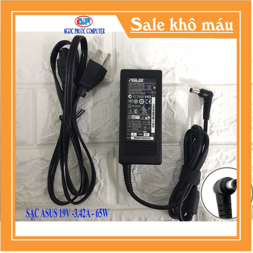 Asus Laptop Charger 19V – 3.42A – 65W (Asus Adapter 19V-3.42A)