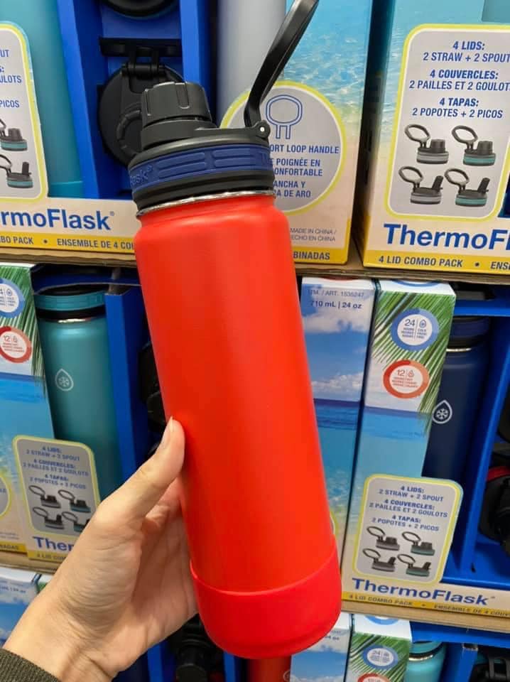 [ HÀNG CHUẨN MỸ ] Bình giữ nhiệt ThermoFlask 710 ml - 2 màu xanh/đỏ