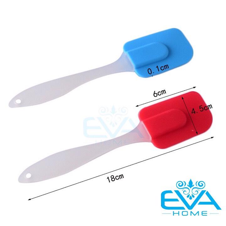 [HCM]Dụng Cụ Làm Bánh Cây Trộn Và Vét Bột Silicon Mềm