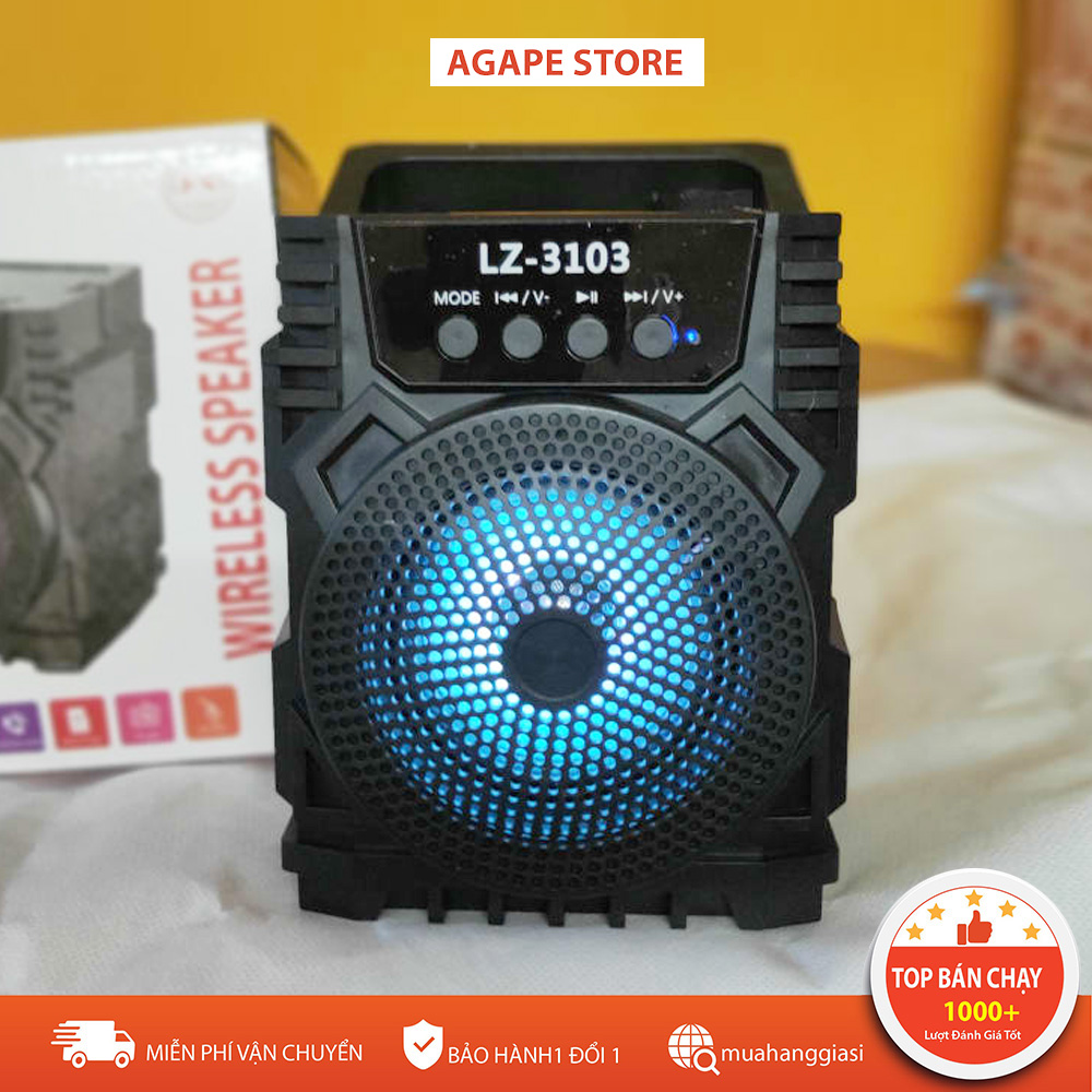 LOẠI TỐT-Loa Bluetooth Không Dây LZ-3103, Loa Nghe Nhạc Cầm Tay Di Động Nhỏ Gọn, Âm Thanh Chất Lượng Bass Trầm Ấm Kết Nối Usb,Thẻ Nhớ