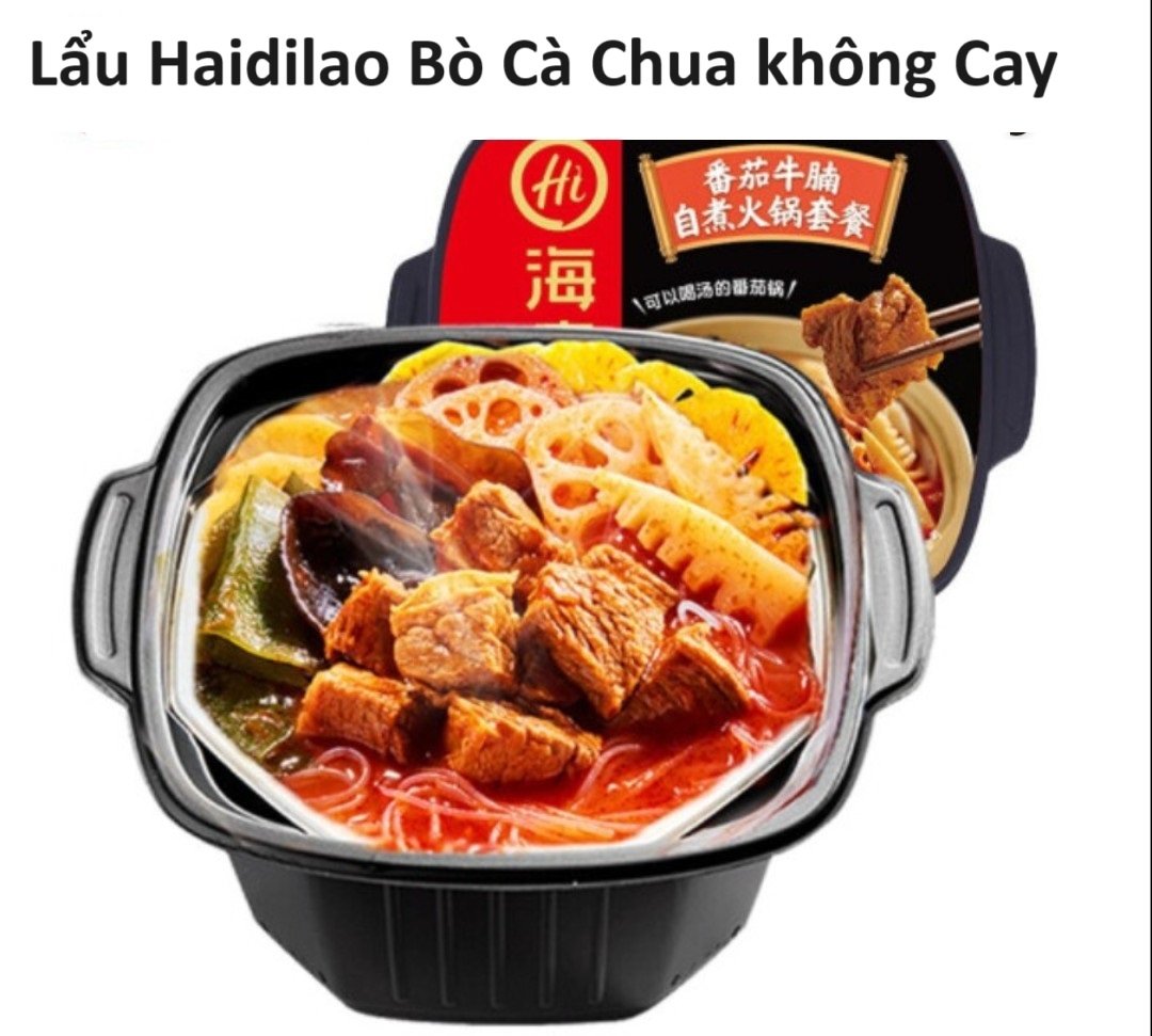 [HCM]Lẩu tự sôi HAIDILAO - Bò không cay