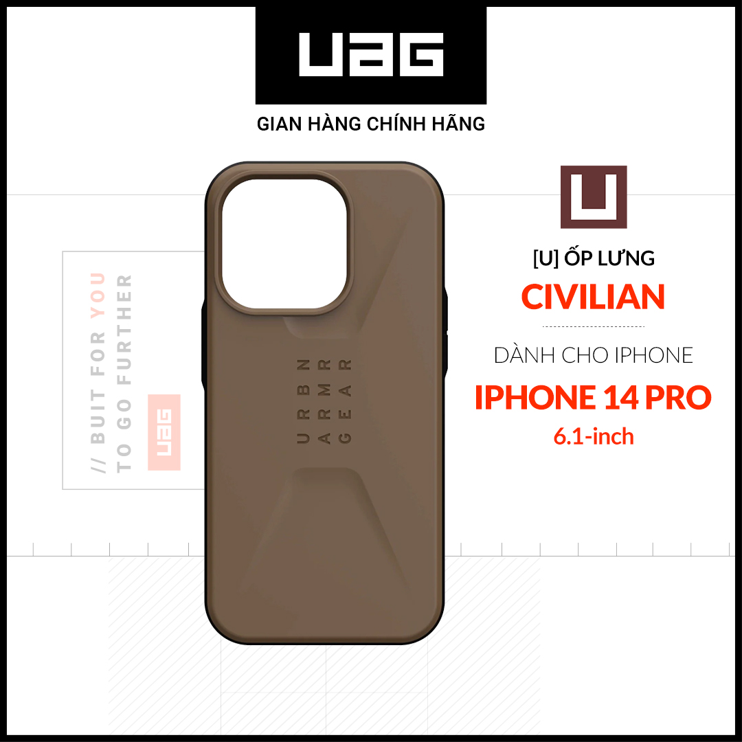 Ốp Lưng UAG CIVILIAN Cho iPhone 14 PRO [6.1 INCH]