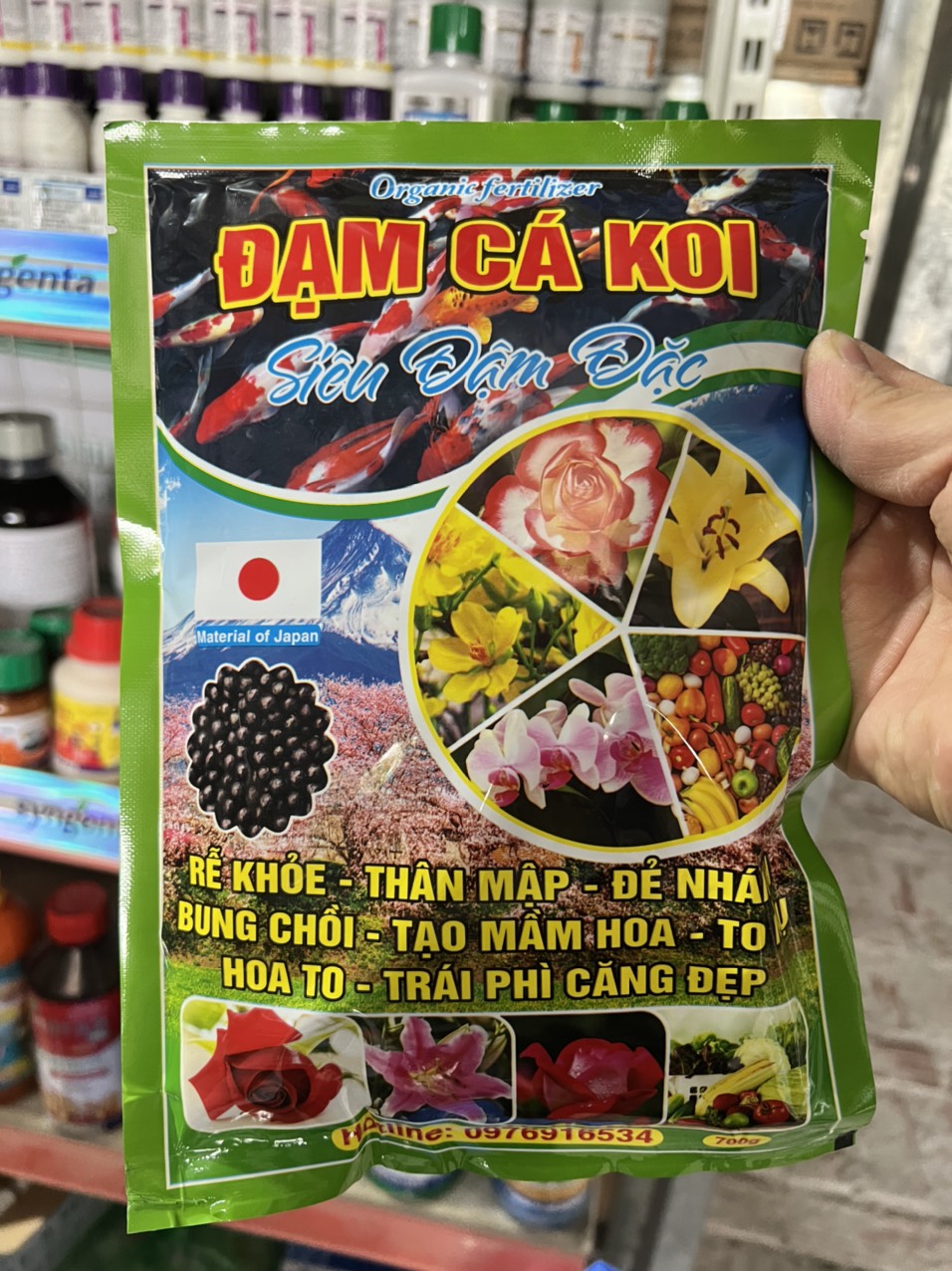 Phân bón Organic Đạm Cá Koi siêu đậm đặc