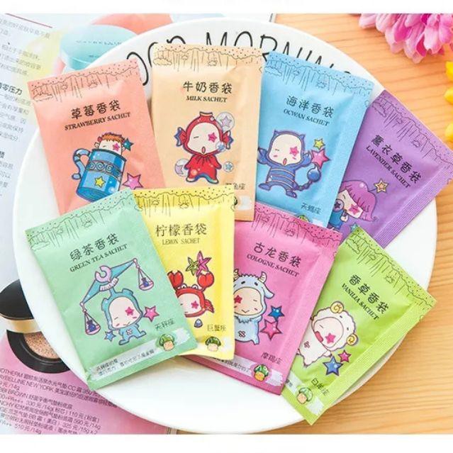 [HCM](COMBO 5) Túi Thơm Mini 12 Cung Hoàng Đạo/ Chống Ẩm Nấm Mốc Tủ Quần Áo Giày Dép H072