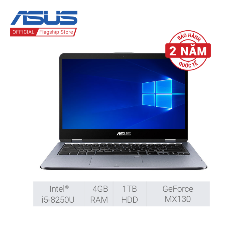 Bảng giá Laptop Asus  VivoBook Flip 14 TP410UF-EC029T (Core i5-8250U/4GB RAM/1TB HDD/14-inch FHD/Win10) Phong Vũ
