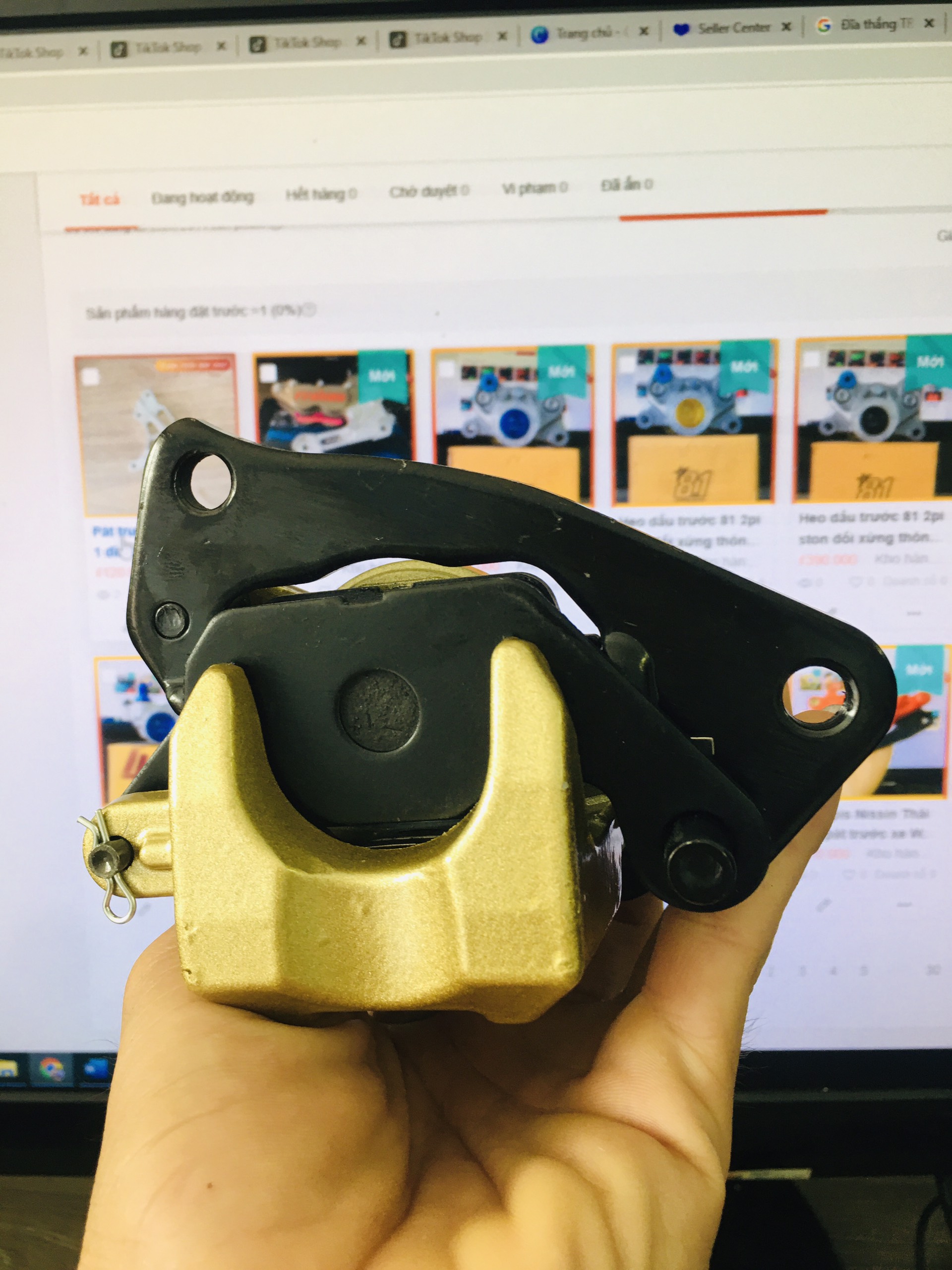 Heo dầu zin phanh thắng đĩa trước Sirius FI mới 100%
