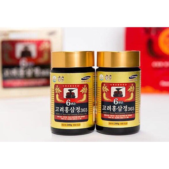Cao Hồng Sâm 365 Hàn Quốc hộp 2 - 4 chai