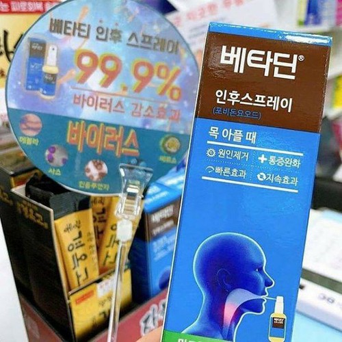 Xịt họng diệt khuẩn Betadine