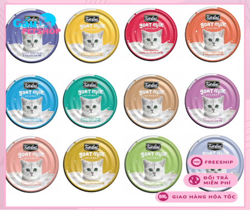 Pate sữa dê KitCat cho mèo lon 70g