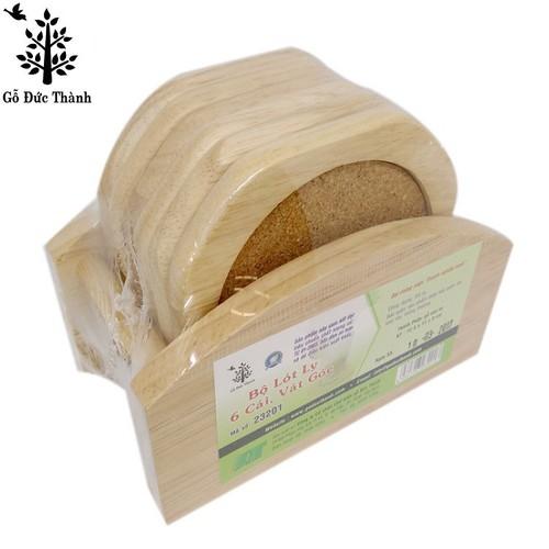 [HCM]Bộ lót ly 6 cái Gỗ Đức Thành 23201