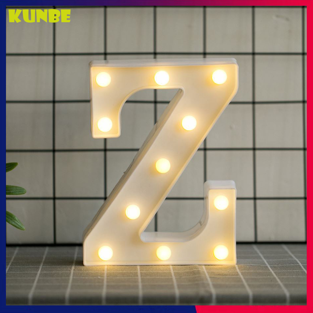 Đèn Led Chữ Cái Loại Lớn 22cm Trang Trí Tiệc Cưới, Sinh Nhật, Nhà Cửa KUNBE - Đủ 26 Chữ Cái A-Z, Các Số Từ 0-9 Và Biểu Tượng Trái Tim Đỏ, ...