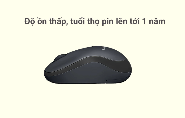 Chuột không dây Logitech M186 (Xám) - Bảo hành 36 tháng
