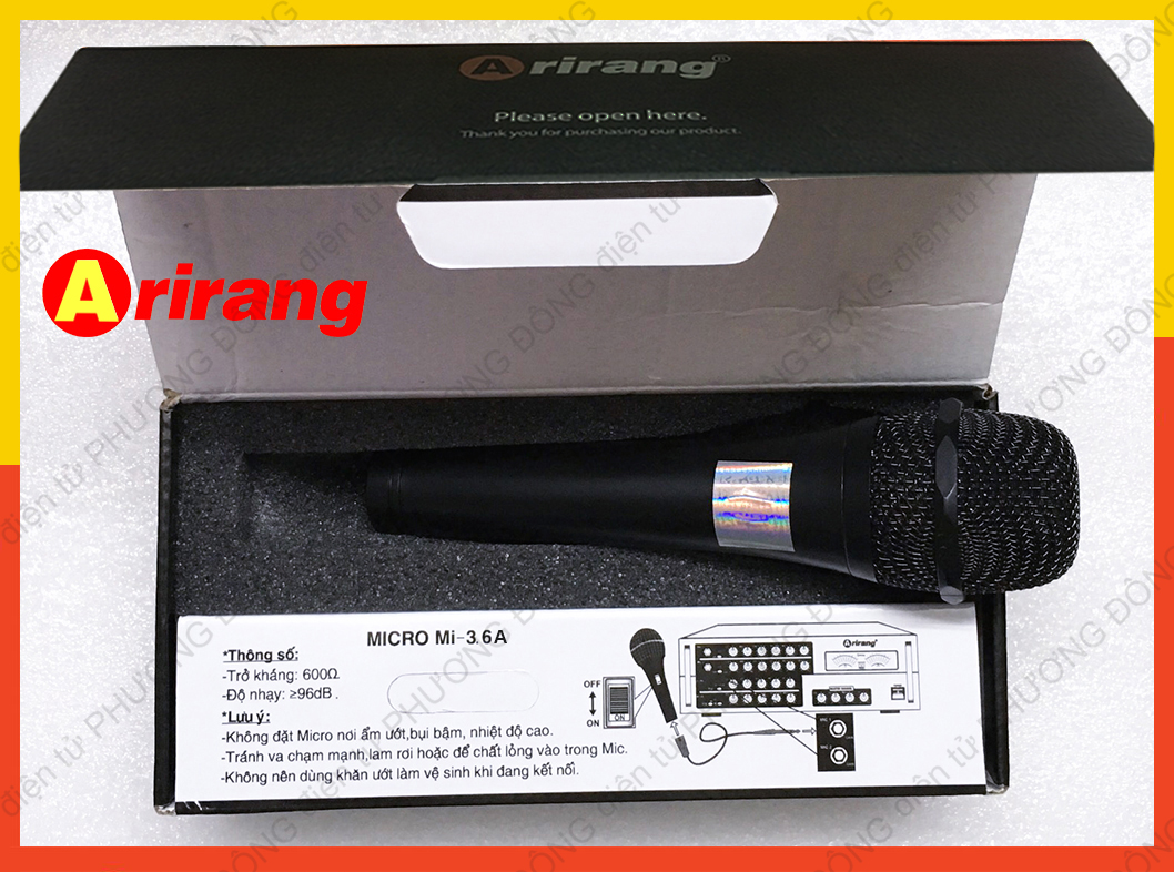 Micro karaoke Arirang Mi-3.6A có dây siêu bền
