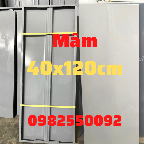 Mâm sắt v lỗ rộng 40cm x dài 120cm sơn tĩnh điện