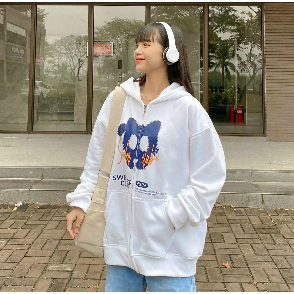 Áo khoác nỉ unisex in mèo from rộng nón 2 lớp, áo khoác chống nắng chống gió lạnh siêu hot -phaleshop