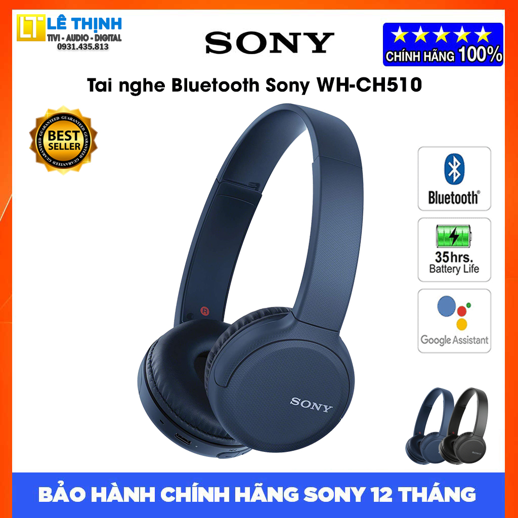 Tai nghe Bluetooth Sony WH-CH510 - Hàng chính hãng