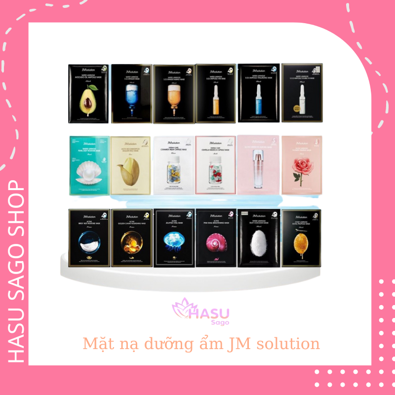 [GIẢM 5% ĐƠN 129K]Lẻ Miếng Mặt nạ JM Solution Dưỡng Trắng Căng Bóng Da