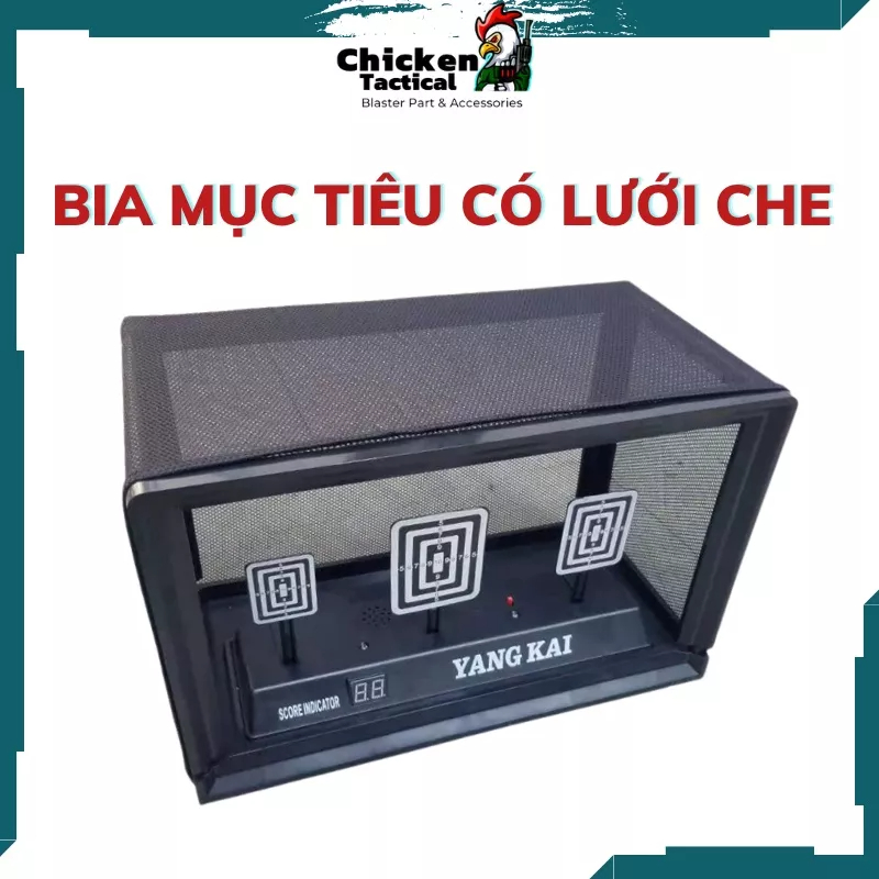 Bảng mục tiêu tự động có khung lưới che