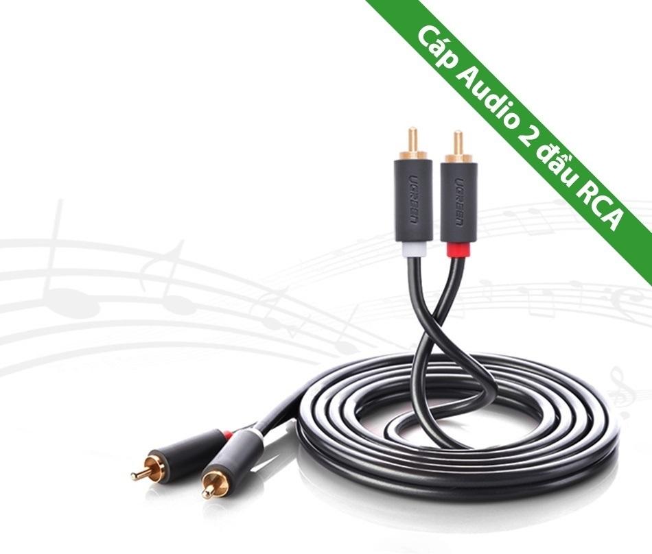 Cáp AV hoa sen 2 đầu RCA 1,5M cao cấp Ugreen 10517