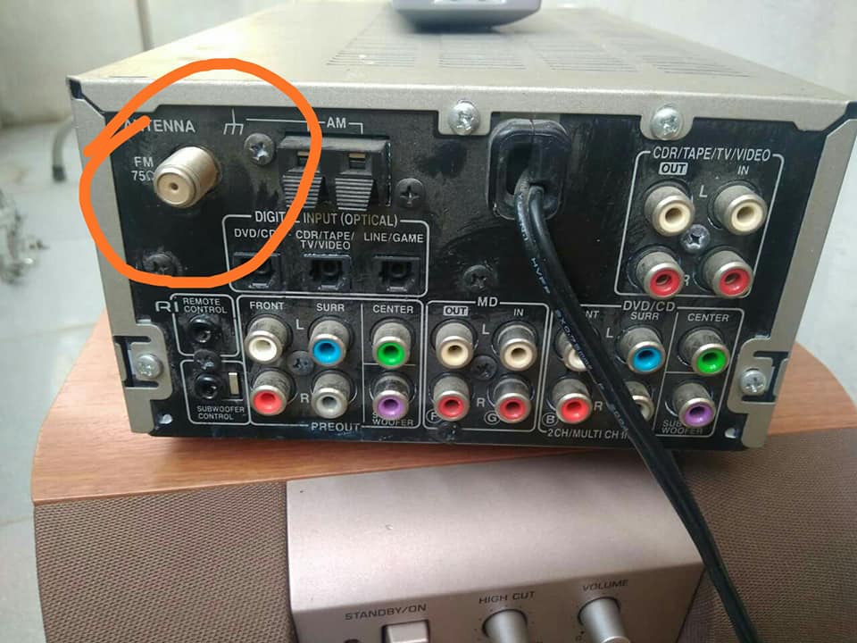 Ăng ten FM chân tròn cho dàn mini onkyo