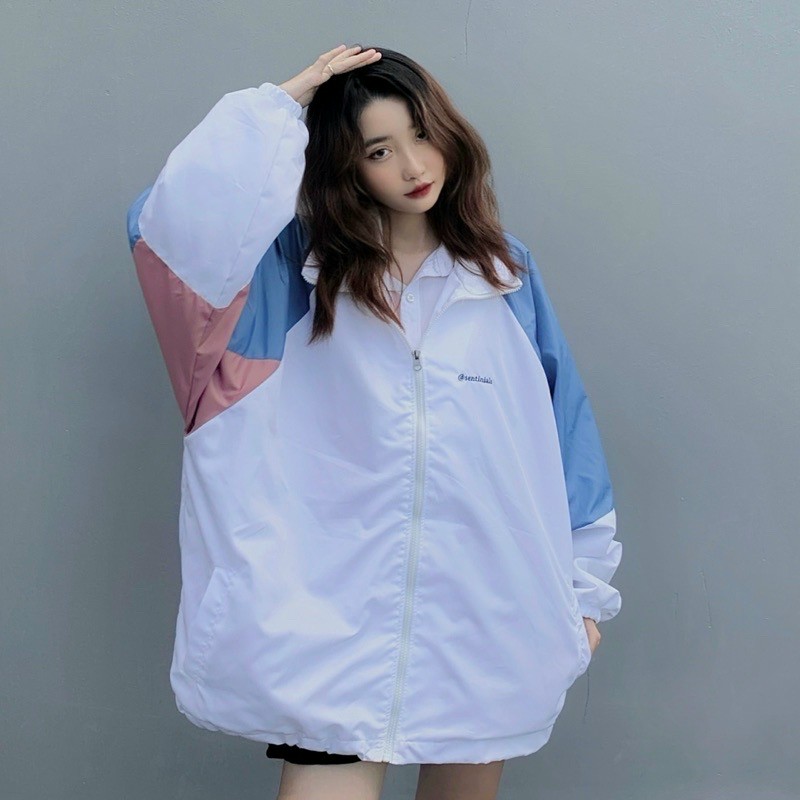 ÁO KHOÁC DÙ NỮ CHUẨN FORM UNISEX SENTINIALS CỔ TRỤ FORM BASIC