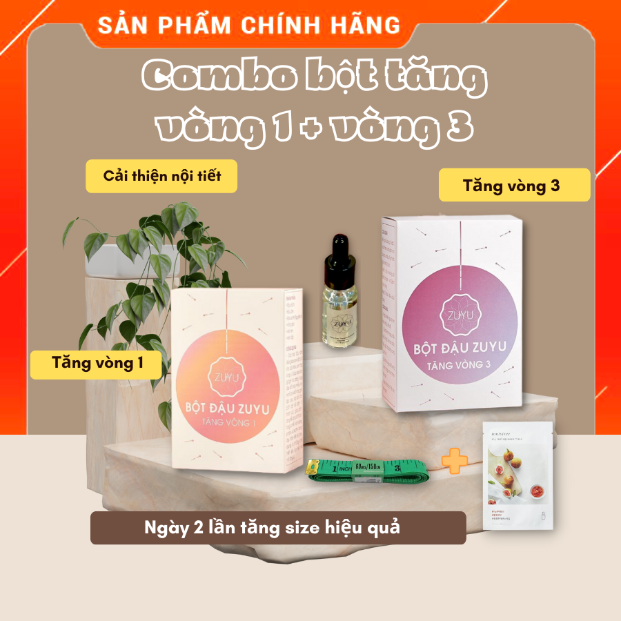 Combo bột tăng vòng 1 + bột tăng vòng 3 zuyu