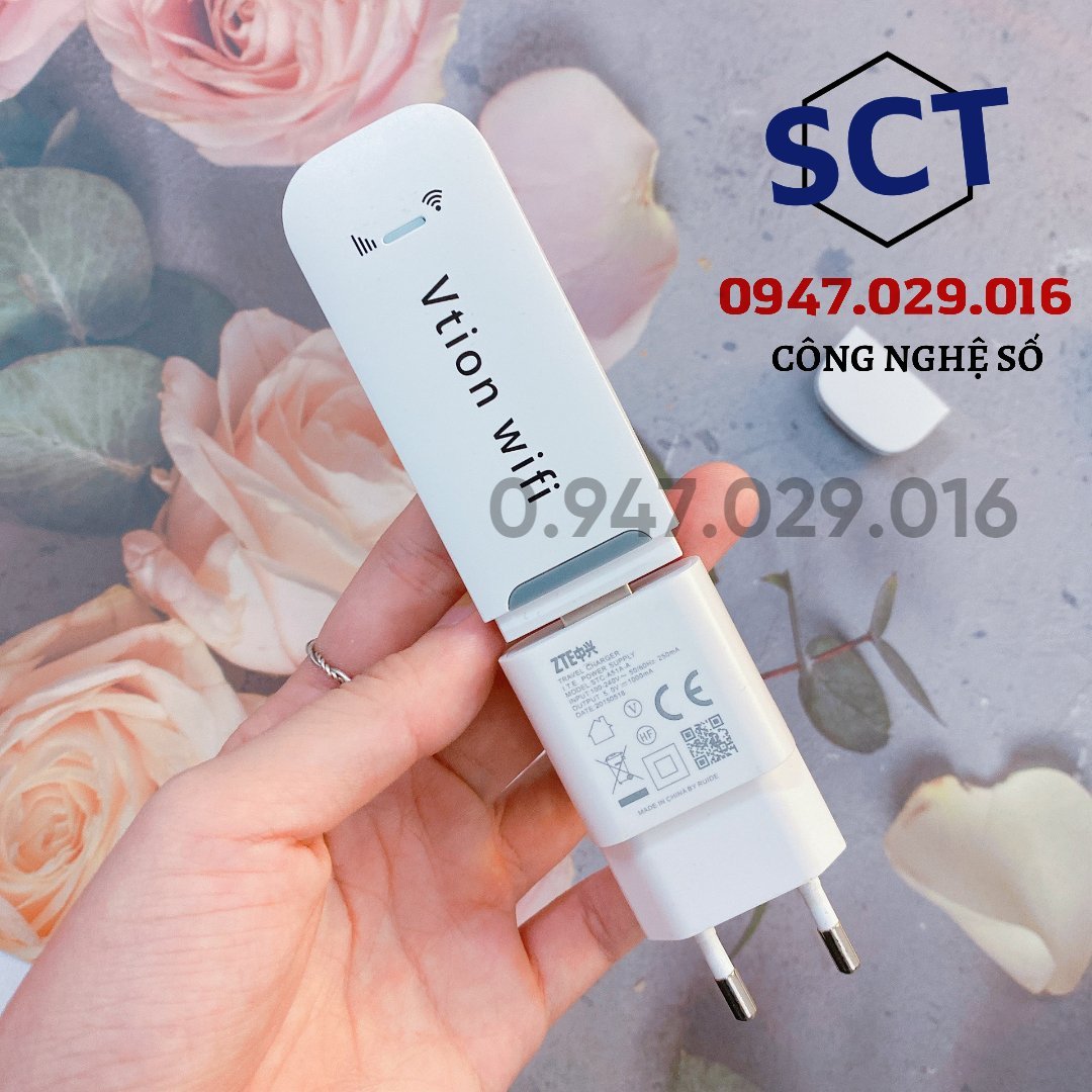 (Tặng kèm sim 4G Max Data) Dcom Phát Wifi từ Sim 4G cực mạnh - Vtion Ufi Tốc Độ Cực Cao, Dùng mọi lúc mọi nơi - Bảo hành 1 đổi 1
