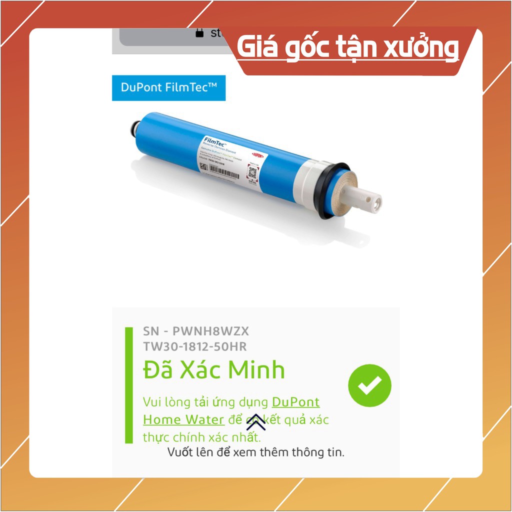 Màng Lọc Nước RO số 4 (DOW Filmtec USA - DuPont Filtec USA)