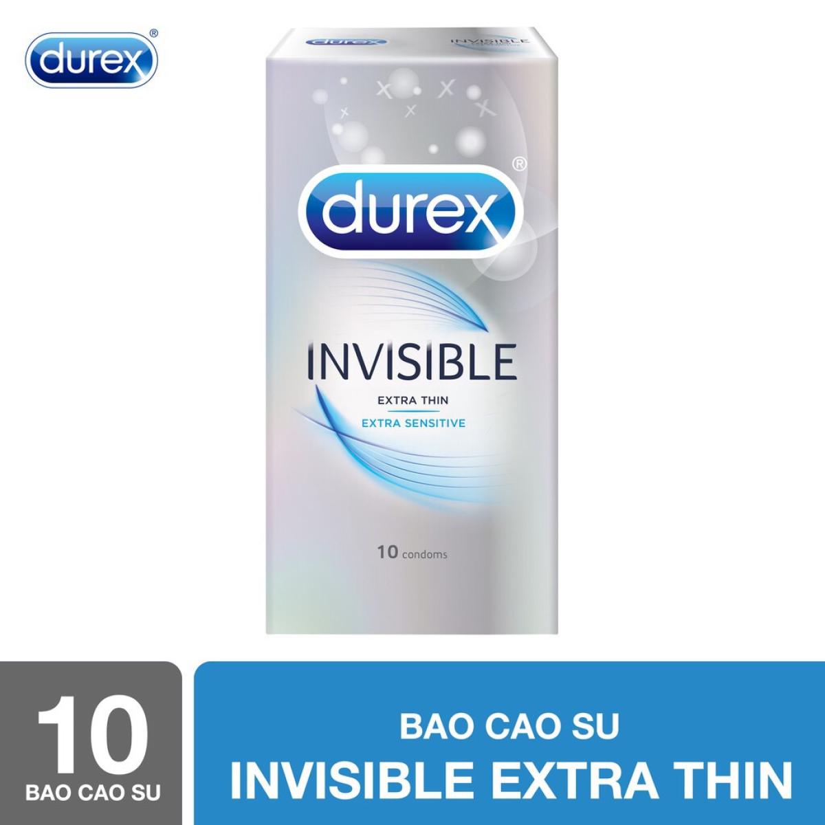 Bao cao su Durex Invisible siêu mỏng 10 bao