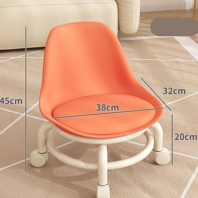 NianMiao Creative Board Stool for Kids with Swivel Wheels and Backrest