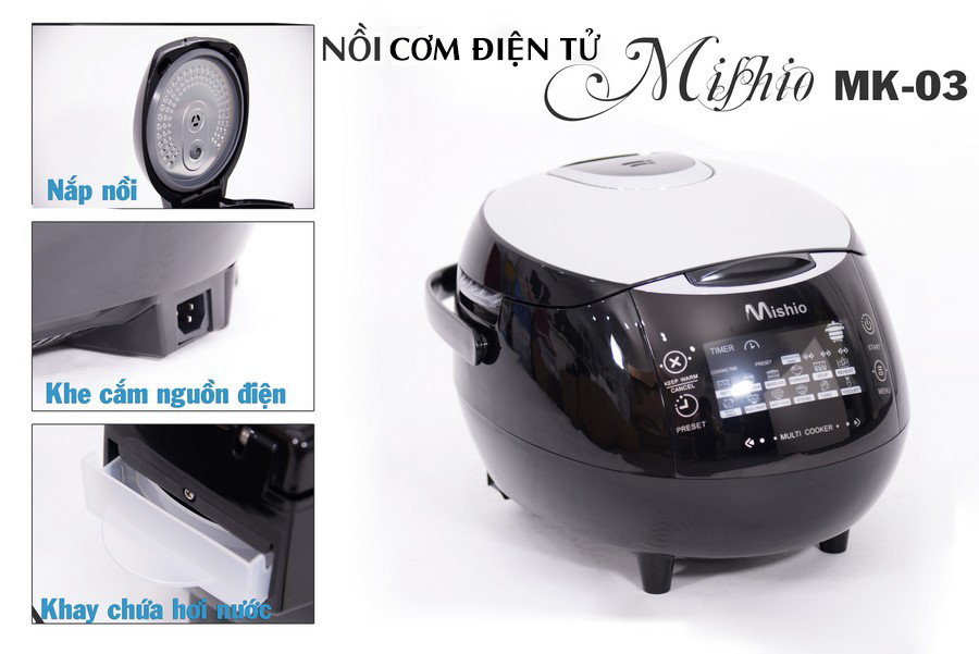 Nồi cơm điện tử cảm ứng Mishio MK03