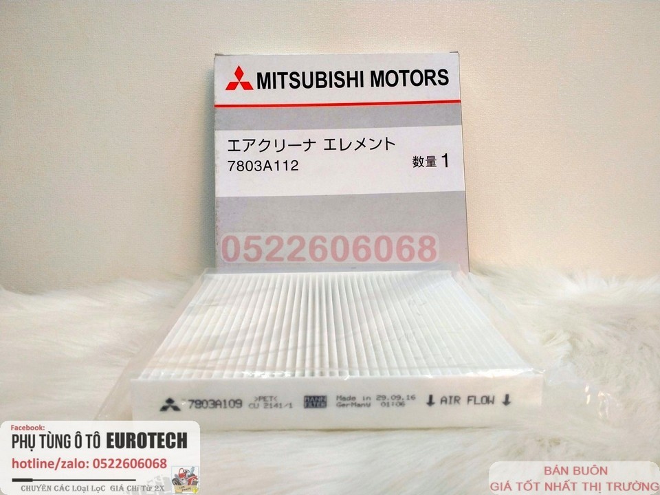 (Sỉ lẻ) Lọc gió🌱 điều hòa ❤️ Mitsubishi ⌚ Outlander ⌚ Triton ⌚ Pajero Sport ⌚2015 tới nay