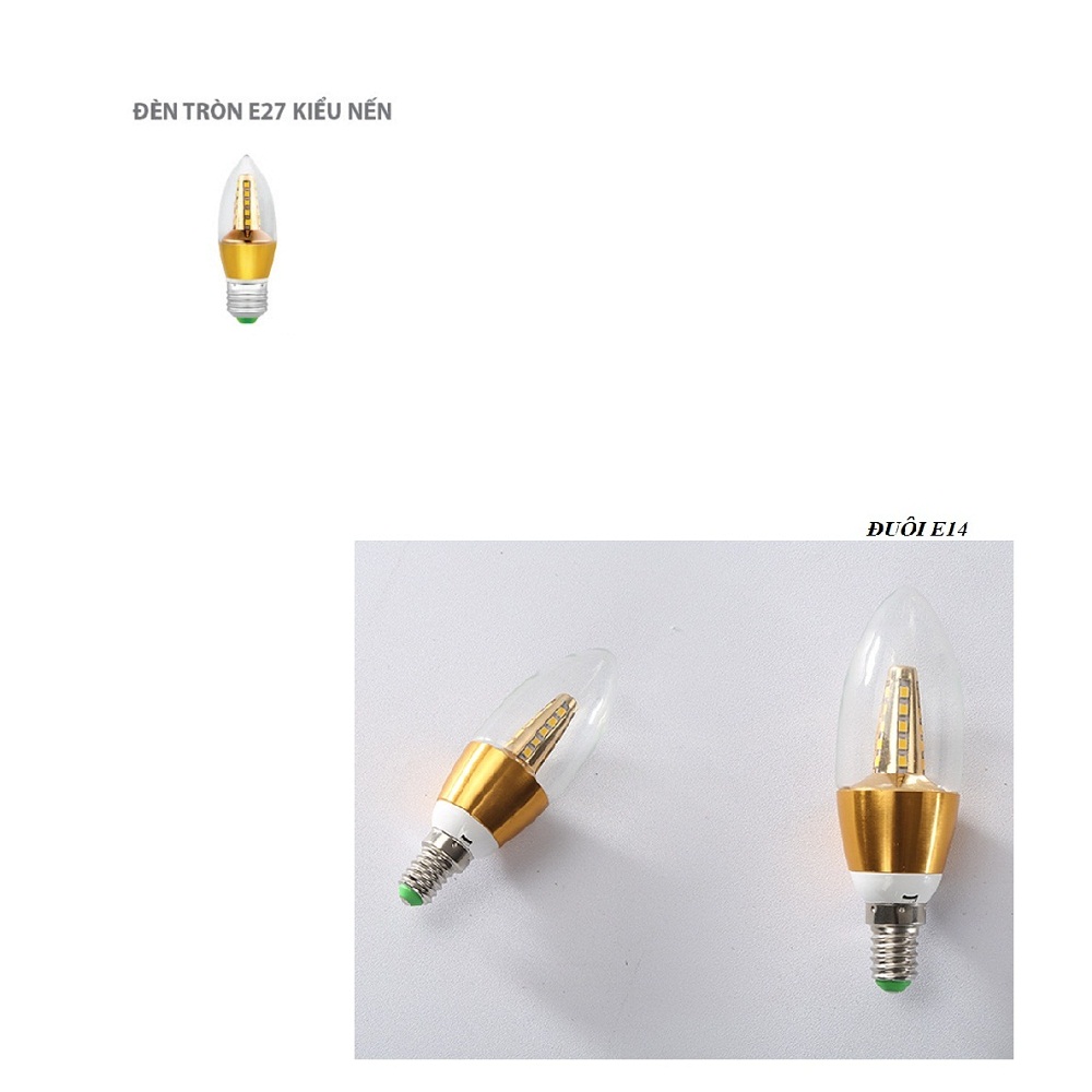 [HCM]BÓNG LED 5W TRANG TRÍ ĐUÔI E27-E14