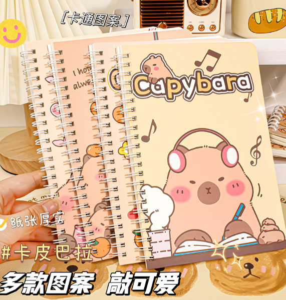 Tập, Vở, Sổ Lò Xo A5 Capybara Trend