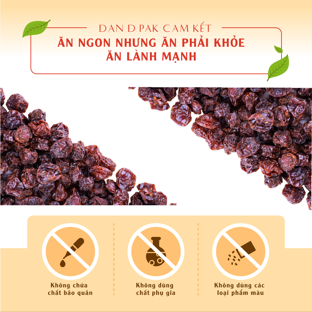 [Chính hãng] Anh đào khô nhập khẩu 100g Dan D Pak