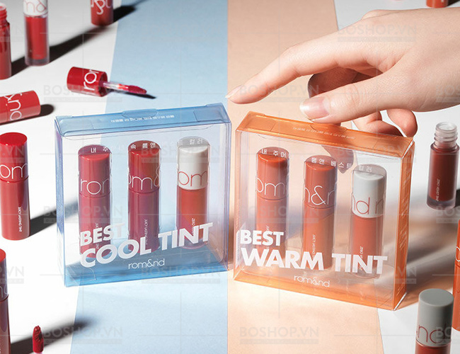 Set 3 Cây Son Mini Romand Best Warm Tint