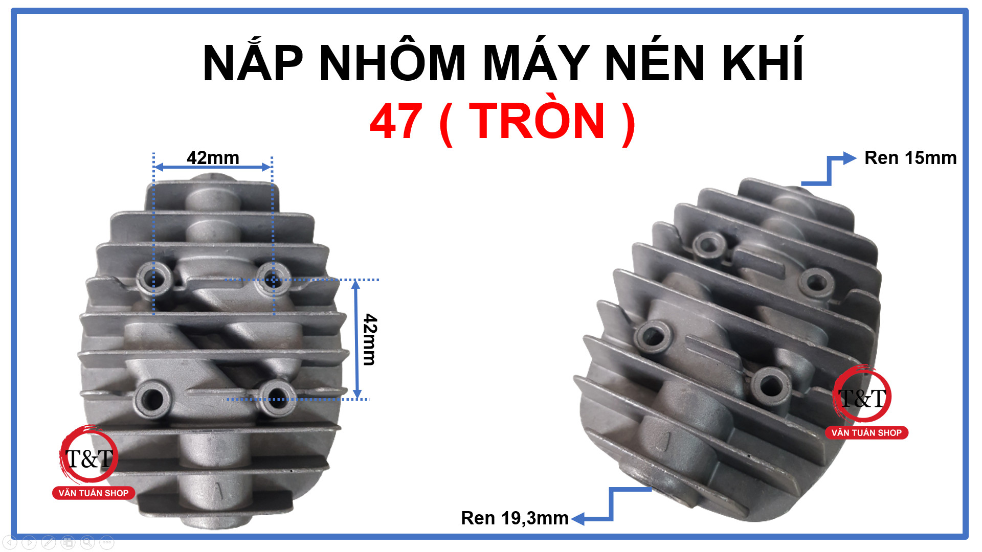 Nắp máy nén khí 47 tròn . Mặt bích máy nén khí 47 tròn