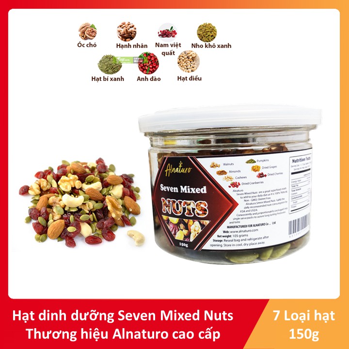 [HCM]Hộp Mix 7 NUTS Hộp 150g