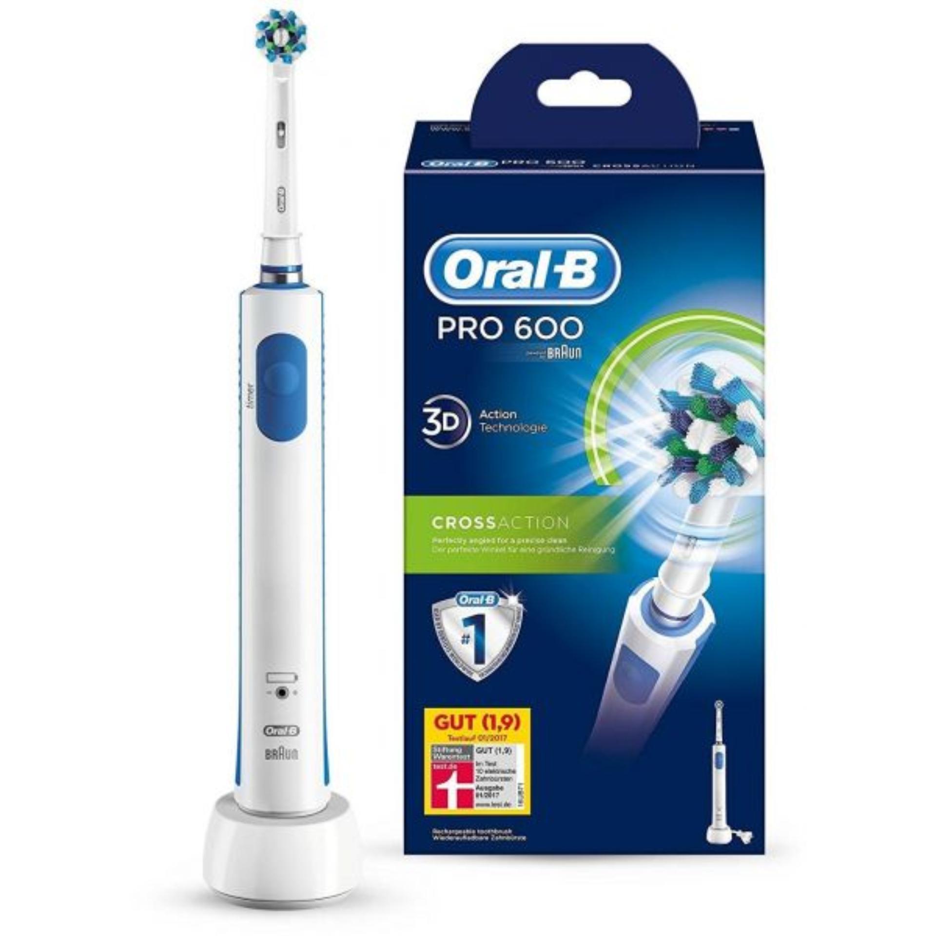Bàn chải đánh răng điện Oral-B Pro 600 CrossAction Rotating