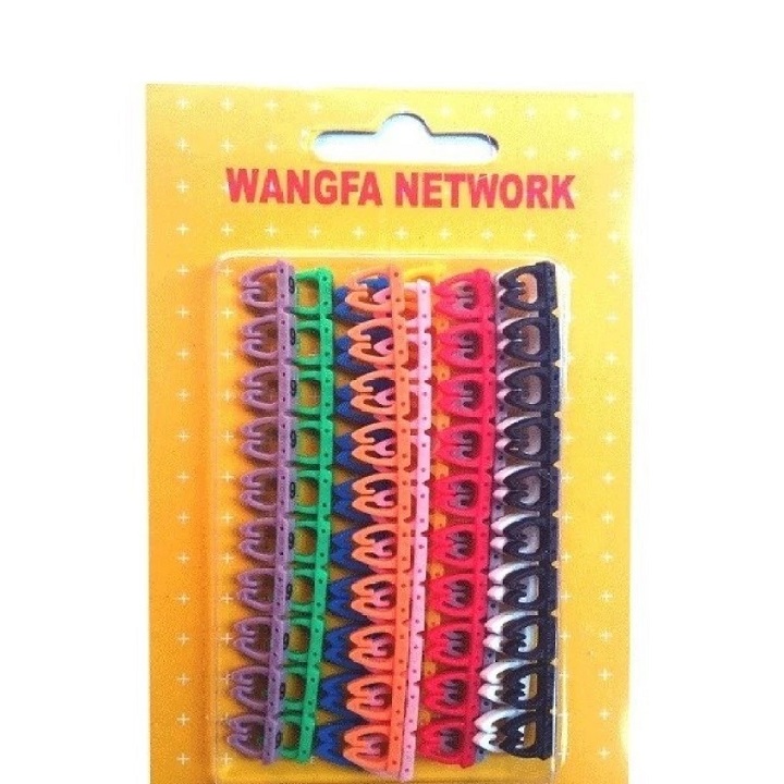 Vỉ Đánh Số Dây Mạng Cat5 (100 Đầu)