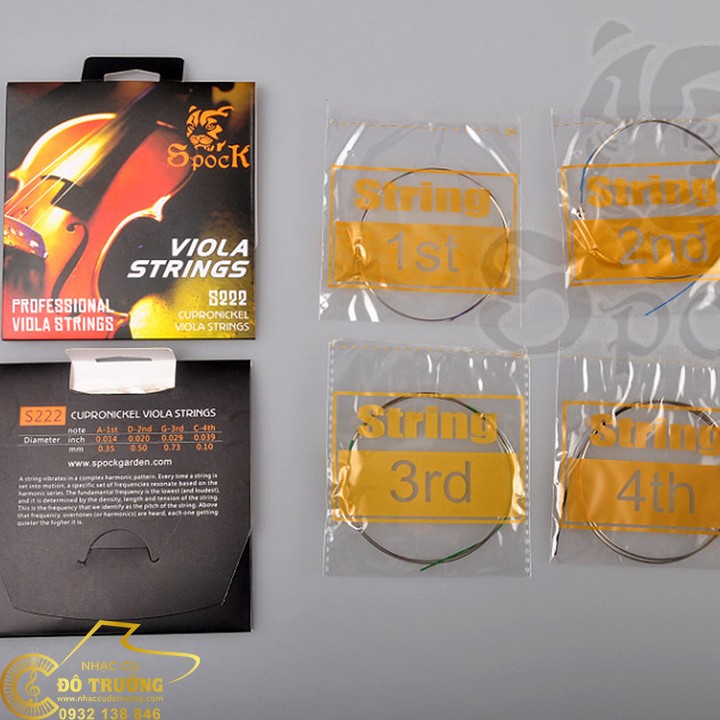 [HCM]BỘ DÂY ĐÀN VIOLA SPOCK S222