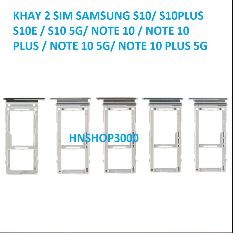 Khay sim Samsung  Note 10 Plus / Note 10+ 5G  2 sim zin chính hãng