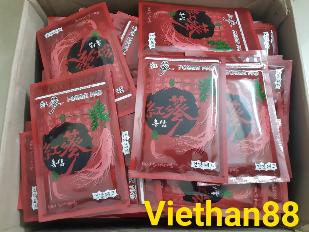Combo 10 bịch cao dán sâm đỏ hàn quốc