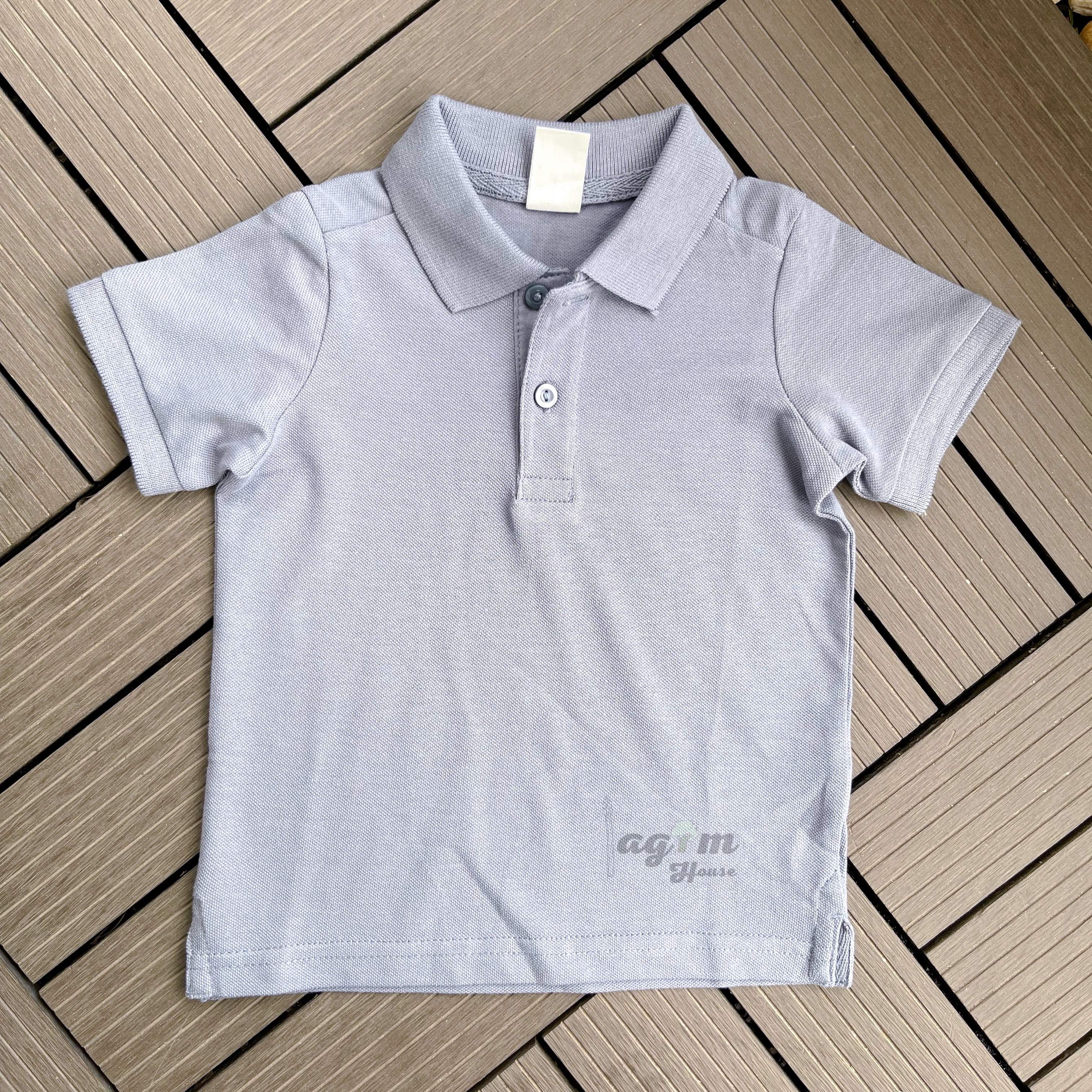 Áo thun polo HM cho bé trai săn 9-17kg tách set - Lagim House
