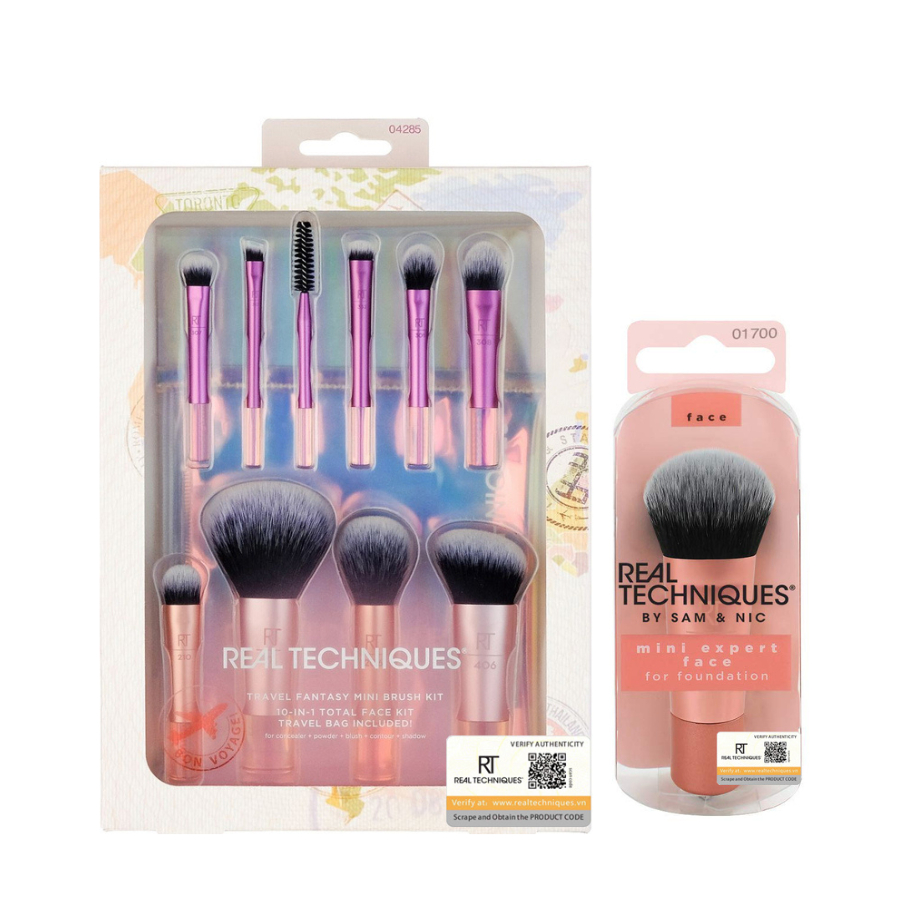 Combo 11 Cây Cọ Mini Real Techniques Travel Fantasy Mini Brush Kit