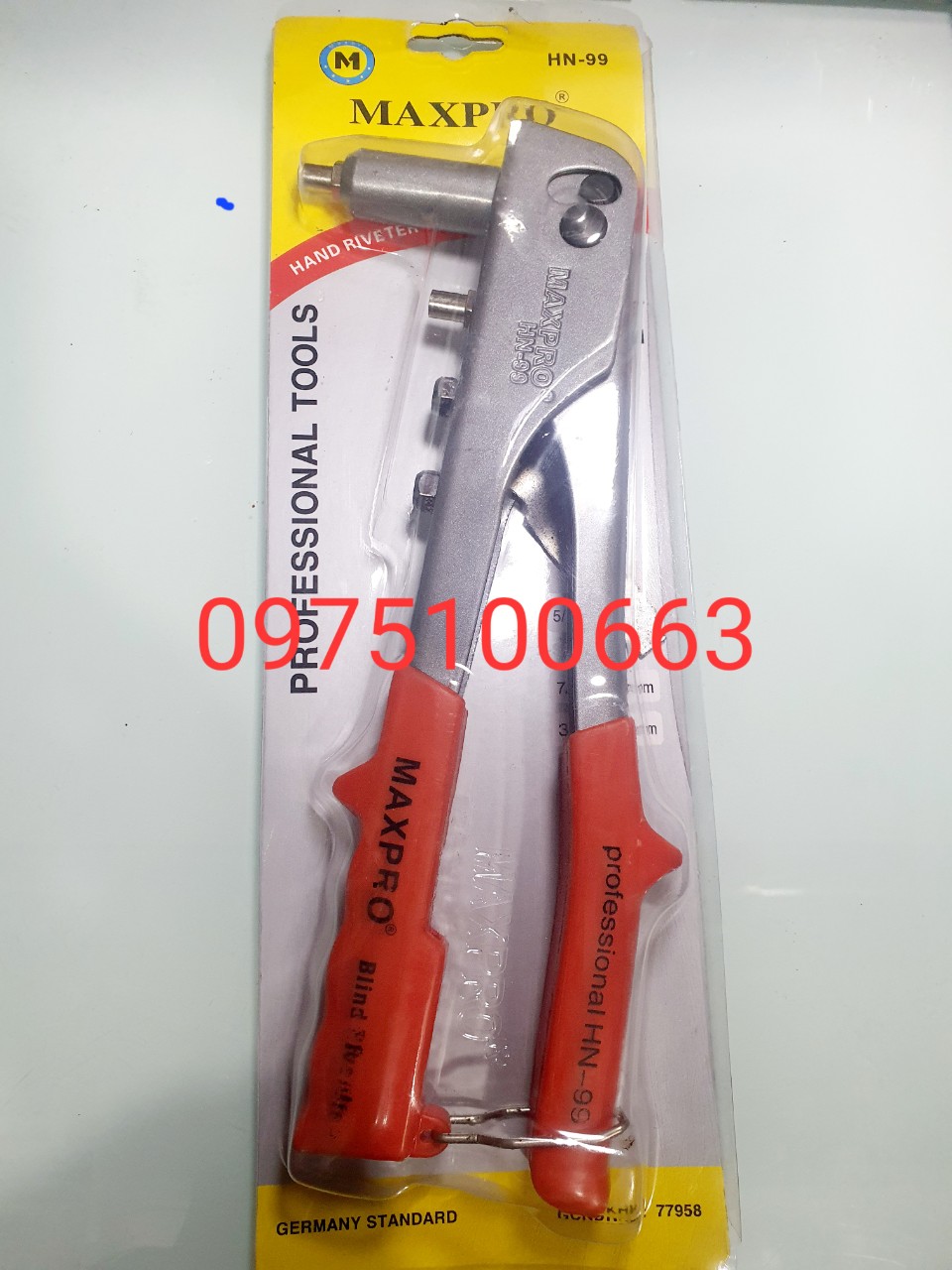 Kìm bấm rive MAXPRO HN 99- Kiềm bấm rive mỏ dài 10mm