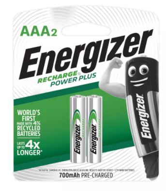 Pin Sạc Energizer Powerplus AAA 700MAH NH12RP2