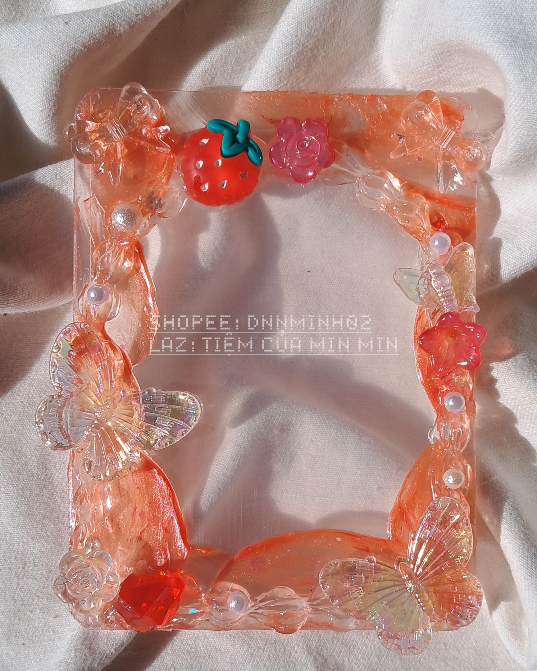 Toploader thạch màu sắc trong suốt.